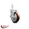 Service Caster 5 Inch Maroon Polyurethane Wheel Swivel 7/8 Inch Square Stem Caster with Brake SCC-SQ20S514-PPUB-MRN-TLB-78 - alternate 3